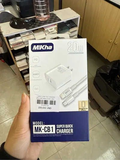 Combo 20W Sạc Nhanh iPhone Mikha Mk-CB1