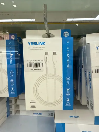 Cáp Sạc Nhanh Yeslink 2 Đầu Type C 1M Y11