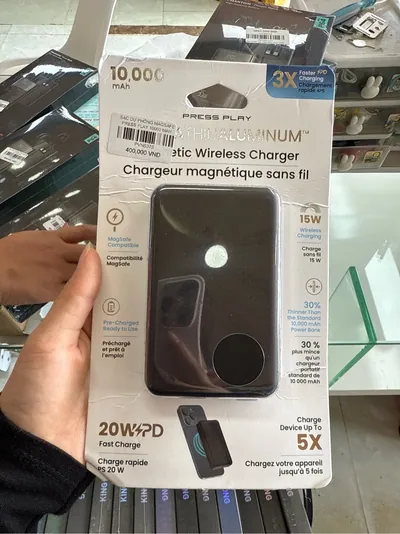 Sạc Dự Phòng Magsafe Press Play 10000 Mah