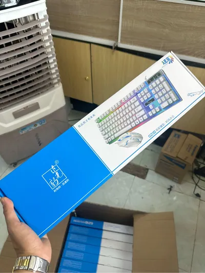Combo Chuột Phím Giả Cơ LED G21 Trắng