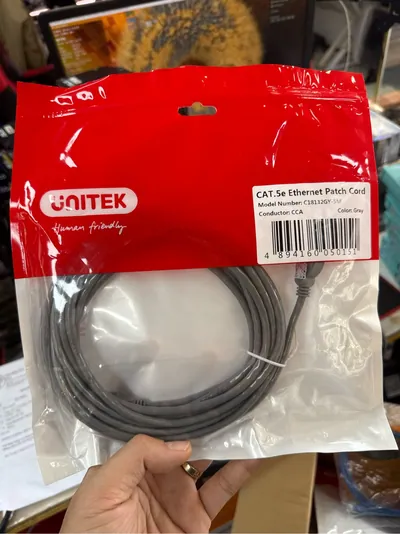 Cáp Mạng 5E Bấm Sẵn 5M Unitek