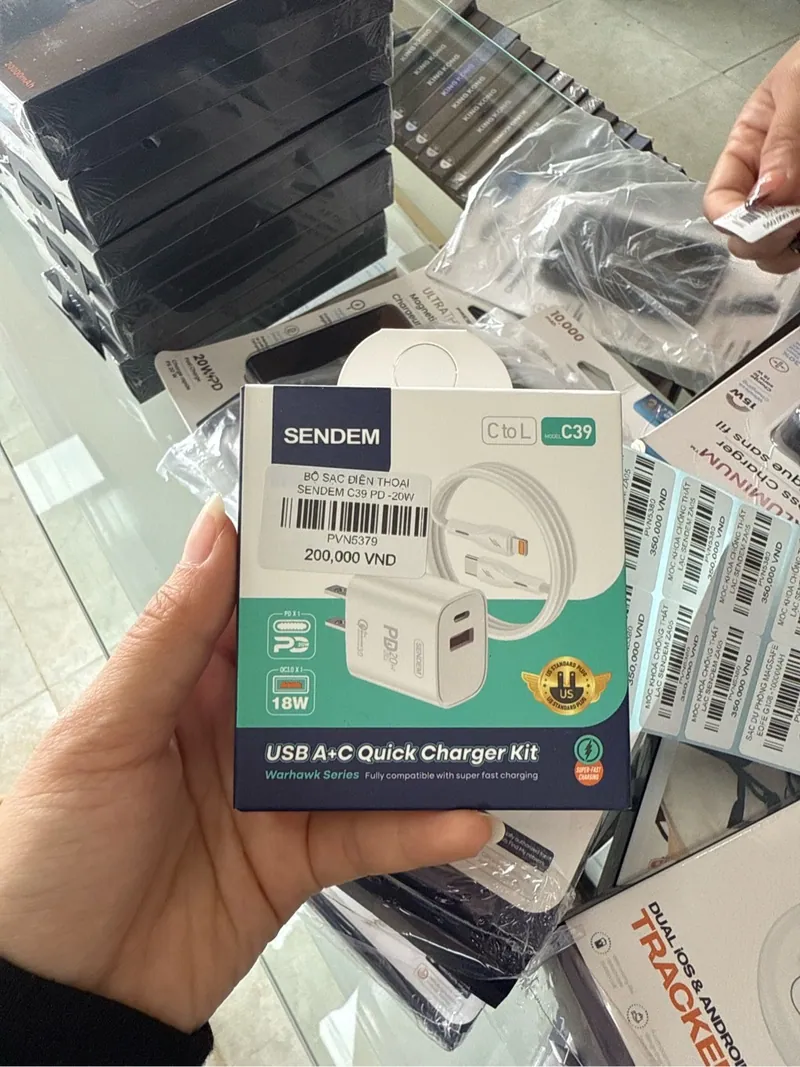 Bộ Sạc Điện Thoại Sendem C39 Pd -20W