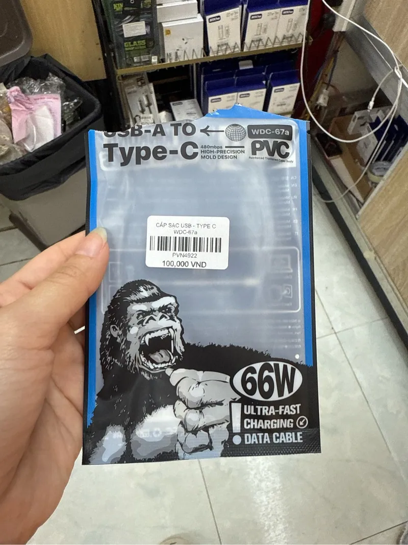 Cáp Sạc USB - Type C Wdc-67a