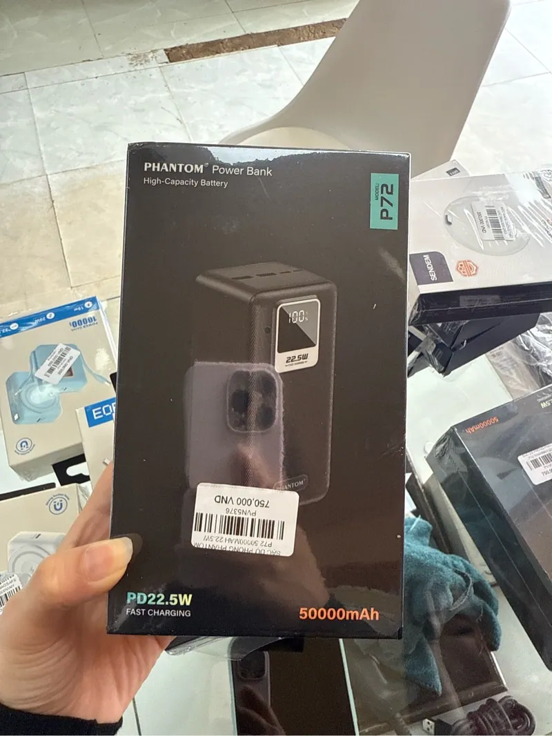 Sạc Dự Phòng Phantom P72 50000MAH 22.5W