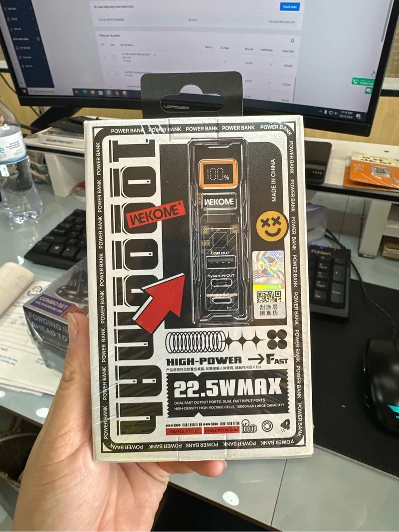 Sạc Dự Phòng Wekome 10.000mAH Wp-13 Vat
