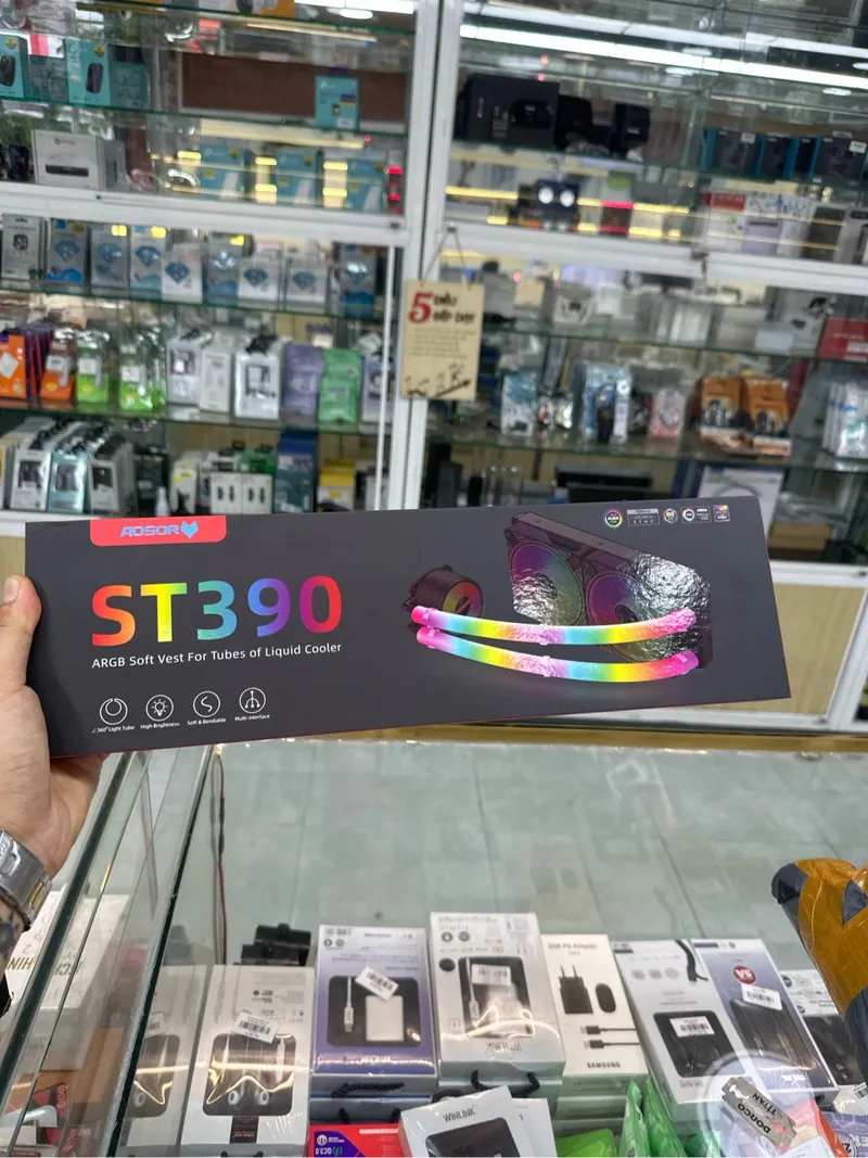 Cover Ống Tản Nhiệt Nước LED ARGB Coolmoon ST390