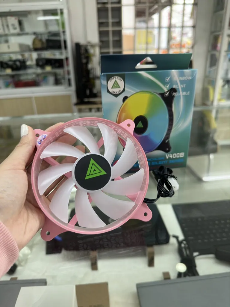 Fan LED Vsptech V400B LED ARGB (Pink)