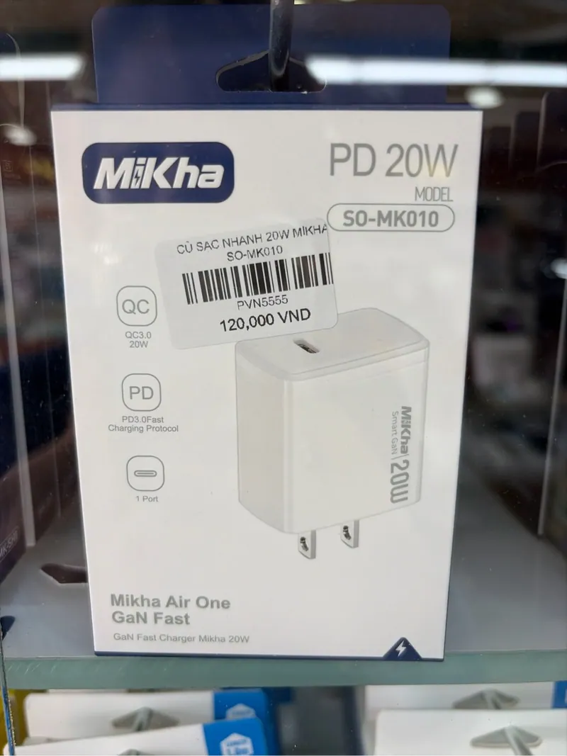 CỦ SẠC NHANH 20W MIKHA SO-MK010